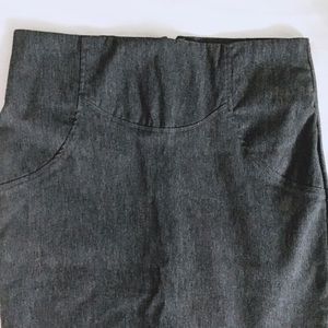 Grey Pencil Skirt